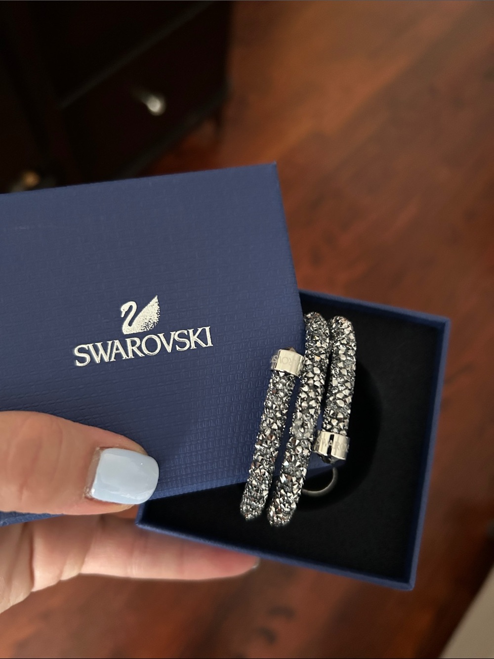 Swarovski Sparkling Silver Crystal Wrap Bracelet